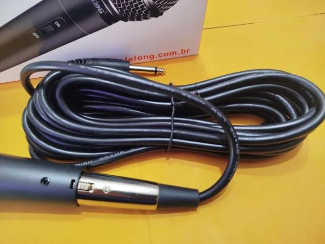 Microfone com fio de 5M (Distribuidora Jk Eletrônicos) Qualidade e Honestidade - Foto 3