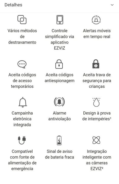 Fechadura inteligente com impressão digital  - Foto 4
