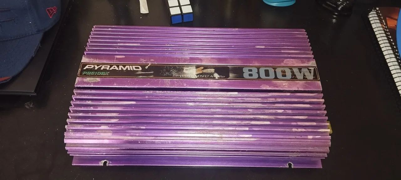 Som Automotivo Completo - Tampão; Caixa de Grave e Pyramid 800w ! - Foto 4