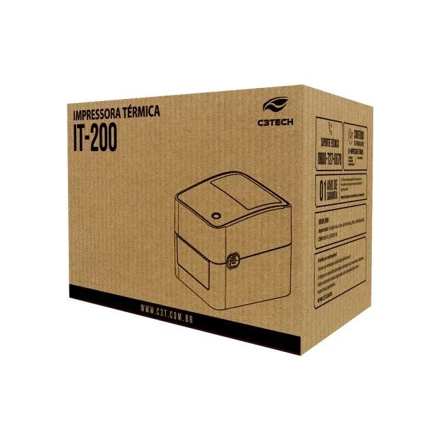 Impressora de Etiqueta C3Tech IT-200 - WZetta - Foto 2