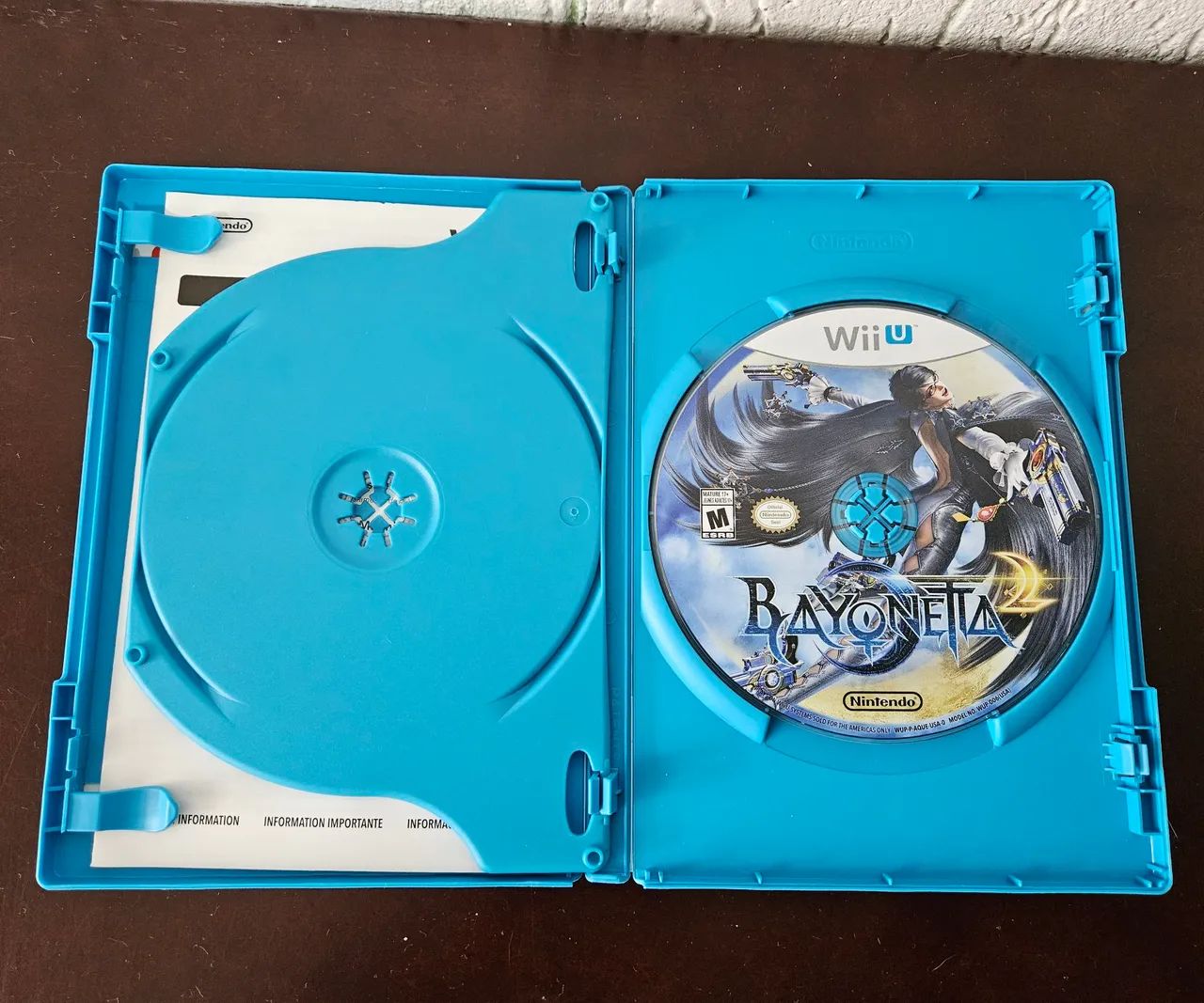 Wiiu game Bayonetta 1 and 2 together read64313238381953123