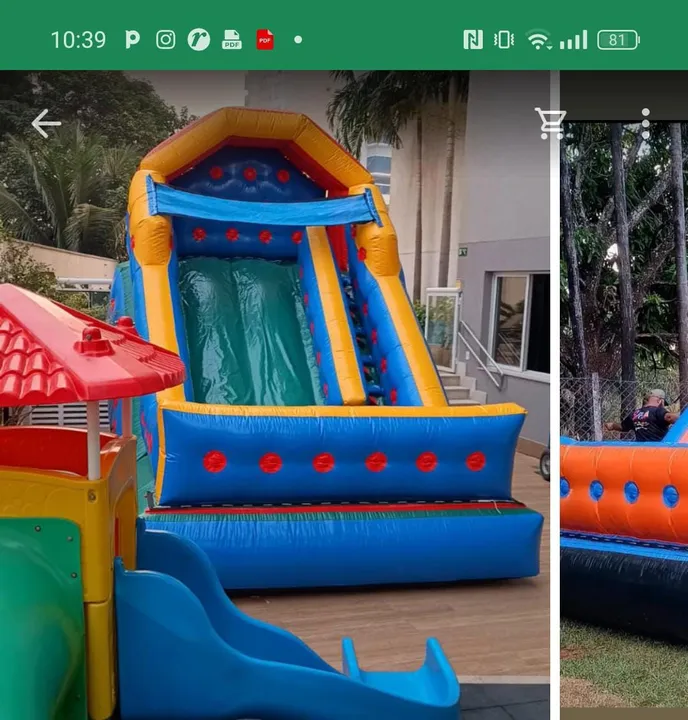 Escorregador inflável