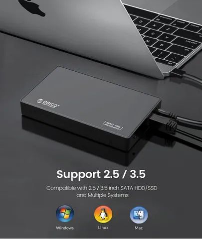 Case de disco rígido externo 3.5mm Orico Novo - Foto 5