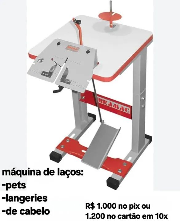 Máquina de laços ibramac R$ 1.000 