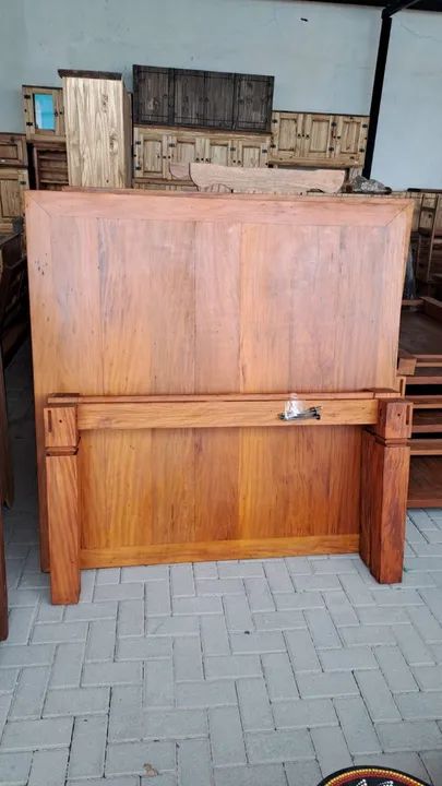Mesa 1,50 x 1,50 pé chinês Peroba Maquinado  - Foto 2