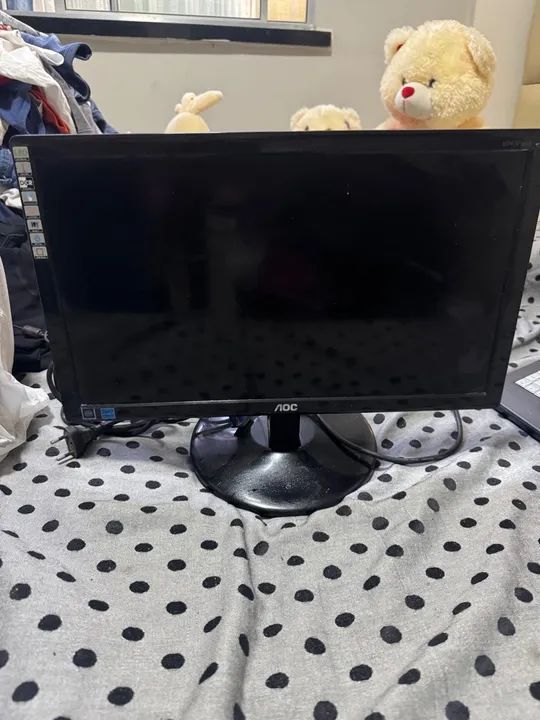 Monitor AOC com notebook - 19 polegadas - Foto 2