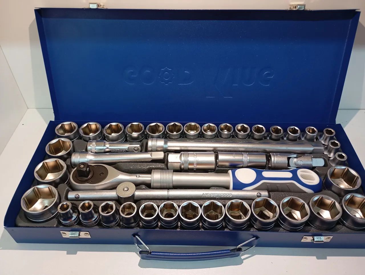 Kit Maleta Soquete e Chave Catraca de 1/2 com 41 Peças 