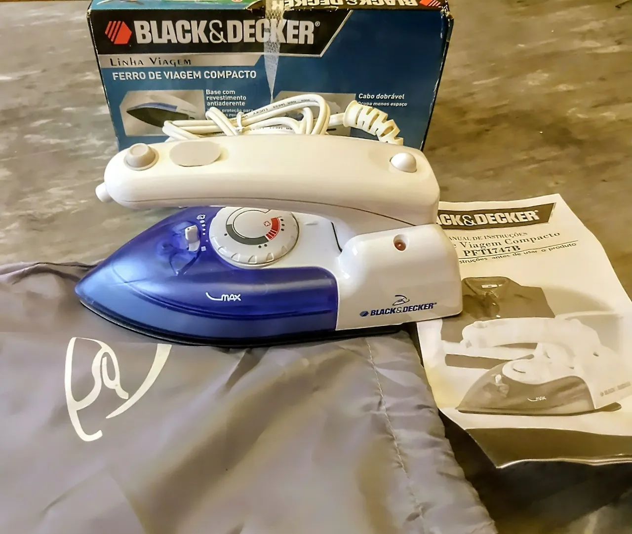 Ferro de passar roupas portátil para viagens Black& Decker  - Foto 3