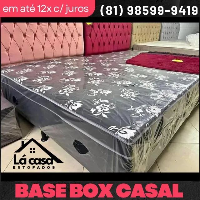 Base Cama Box Casal - direto de fábrica 