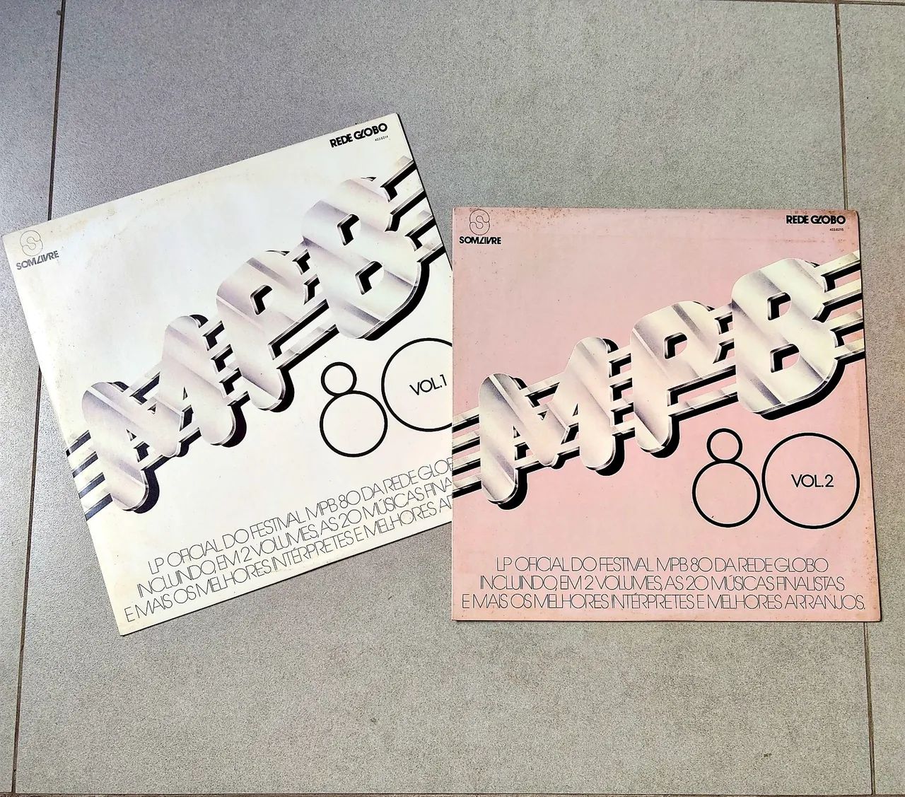 MPB 80 - Discos de Vinil - Volume 1 e 2