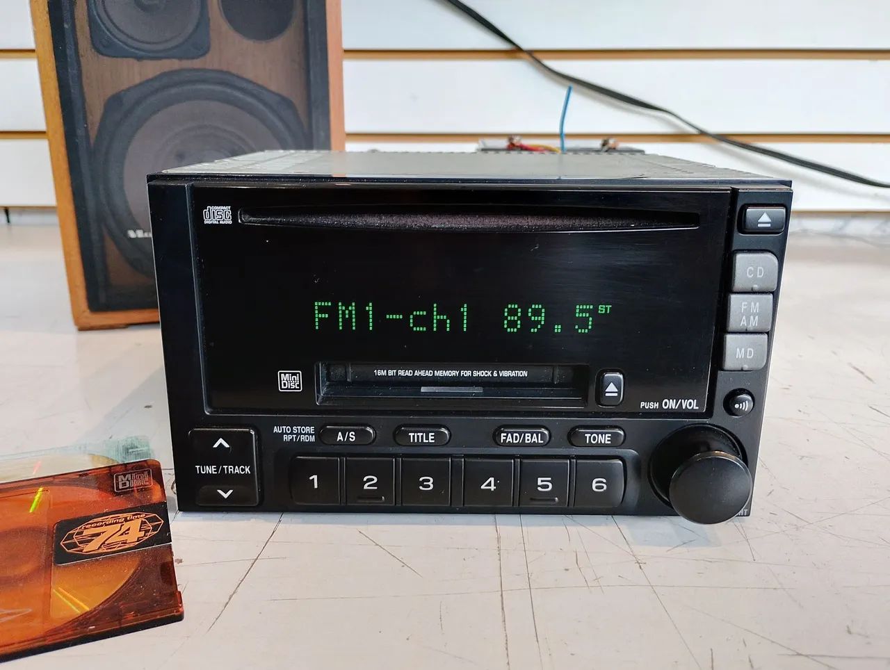 Rádio MD e CD Clarion original Subaru EM ÓTIMO FUNCIONAMENTO