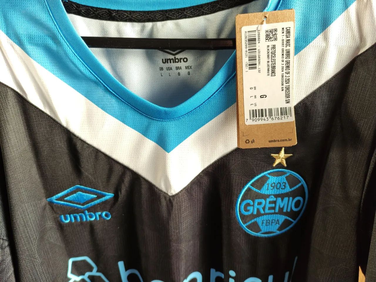Camisa Grêmio 2023 Original - Tamanho G - Foto 2