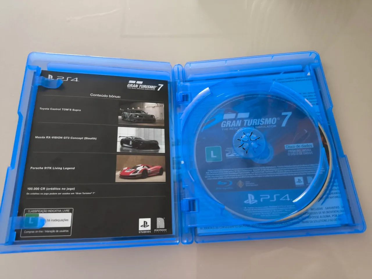 Gran Turismo 7 - Ps4 Somente Capa sem CD DE JOGO 
