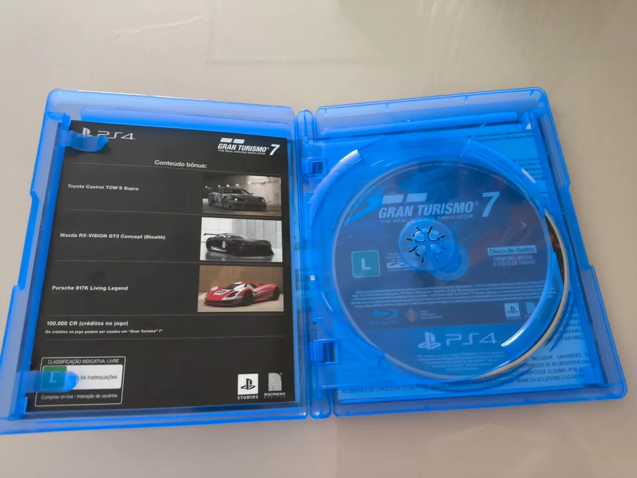Gran Turismo 7 - Ps4 Somente Capa sem CD DE JOGO