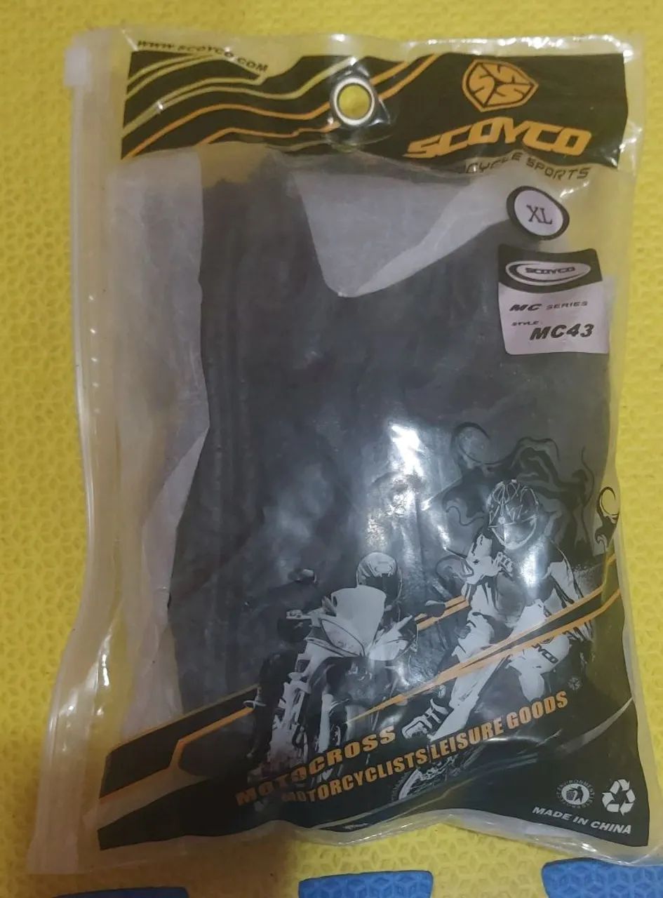 Luvas de Motociclista Couro meio dedo veste "M" - Foto 3