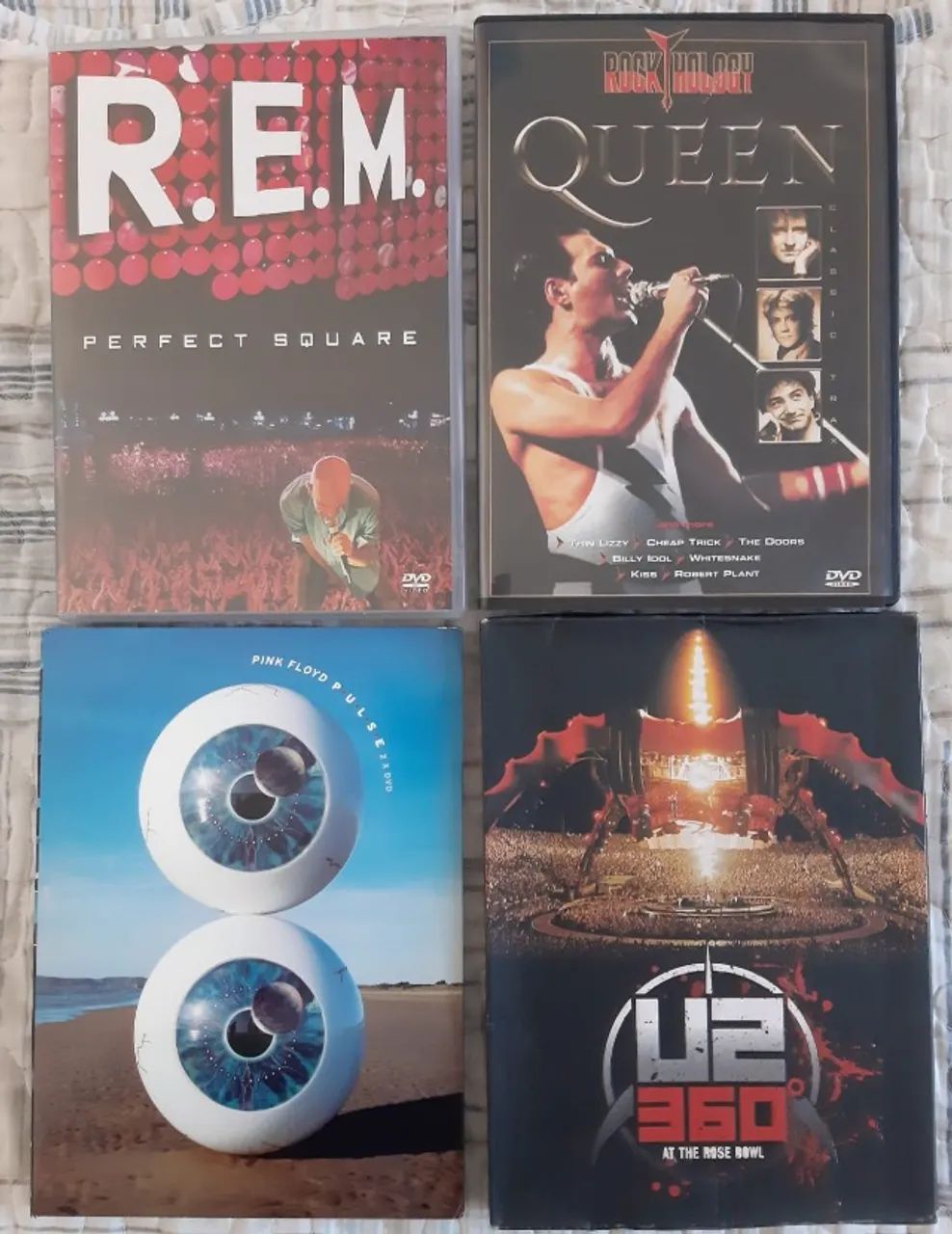 DVD's - Pink Floyd, U2,  R.E.M., Queen 