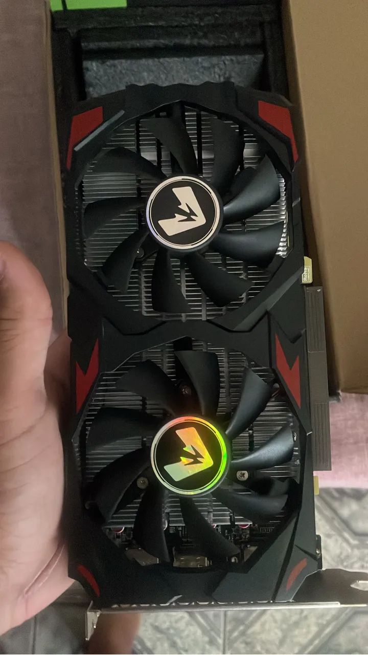 Rx 580 nova na caixa com defeito 