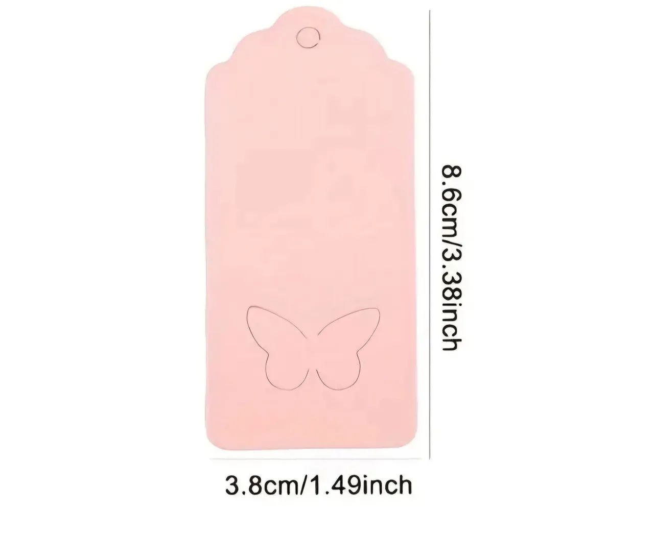 54 Etiquetas de Asa de Borboleta Rosa - Foto 5