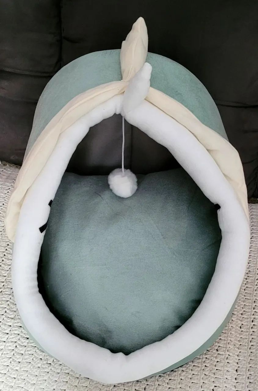 Cama para gato em formato de concha - aconchegante e confortável - Foto 3