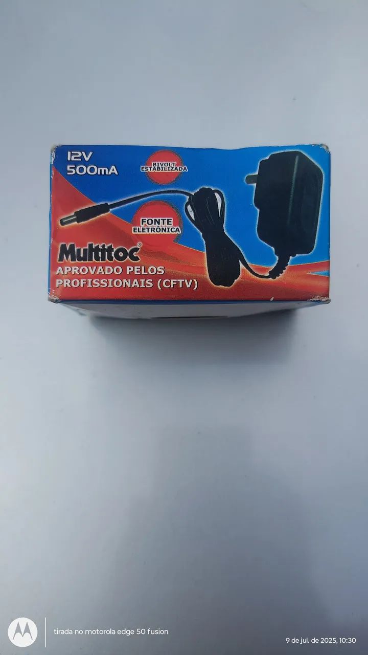  60 Fontes 12V 500mA Multitoc para CFTV 