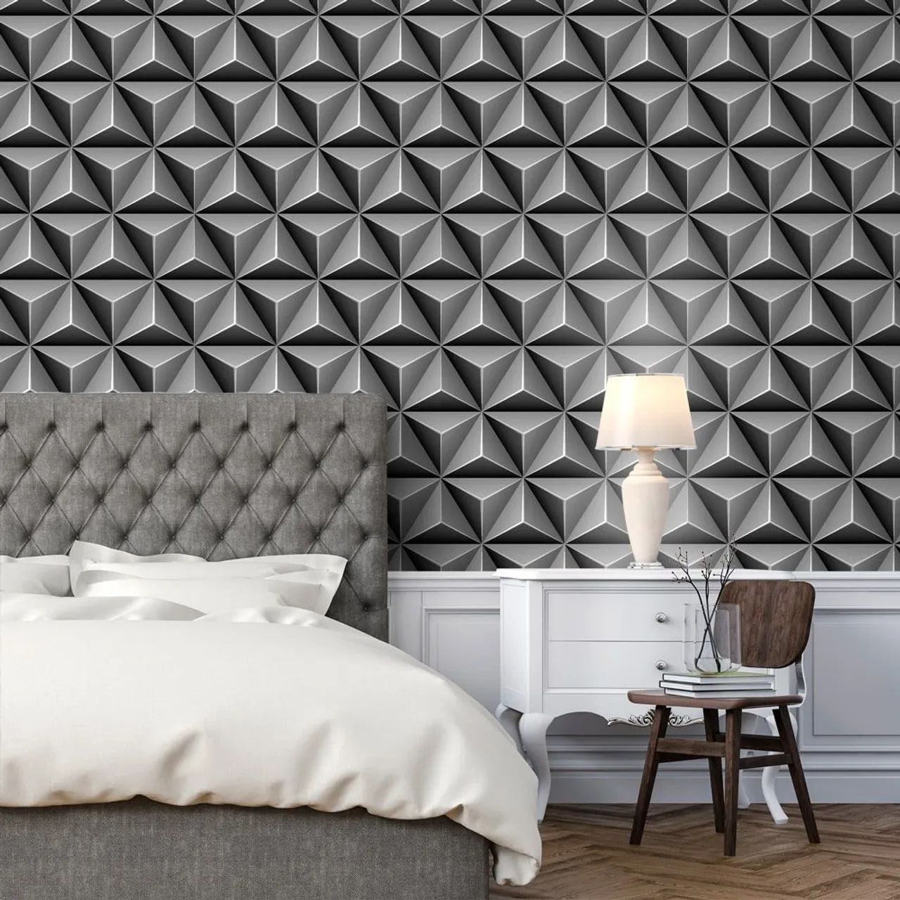 Gesso 3D para Parede - Transforme Seu Ambiente com Estilo! - Foto 4