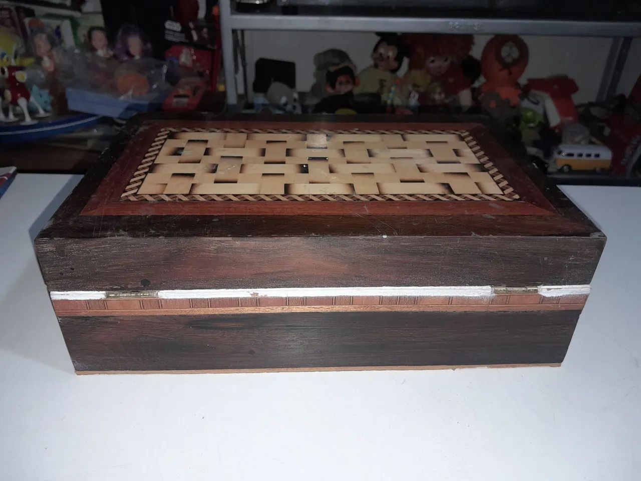 Caixa de madeira antiga machetaria... - Foto 4