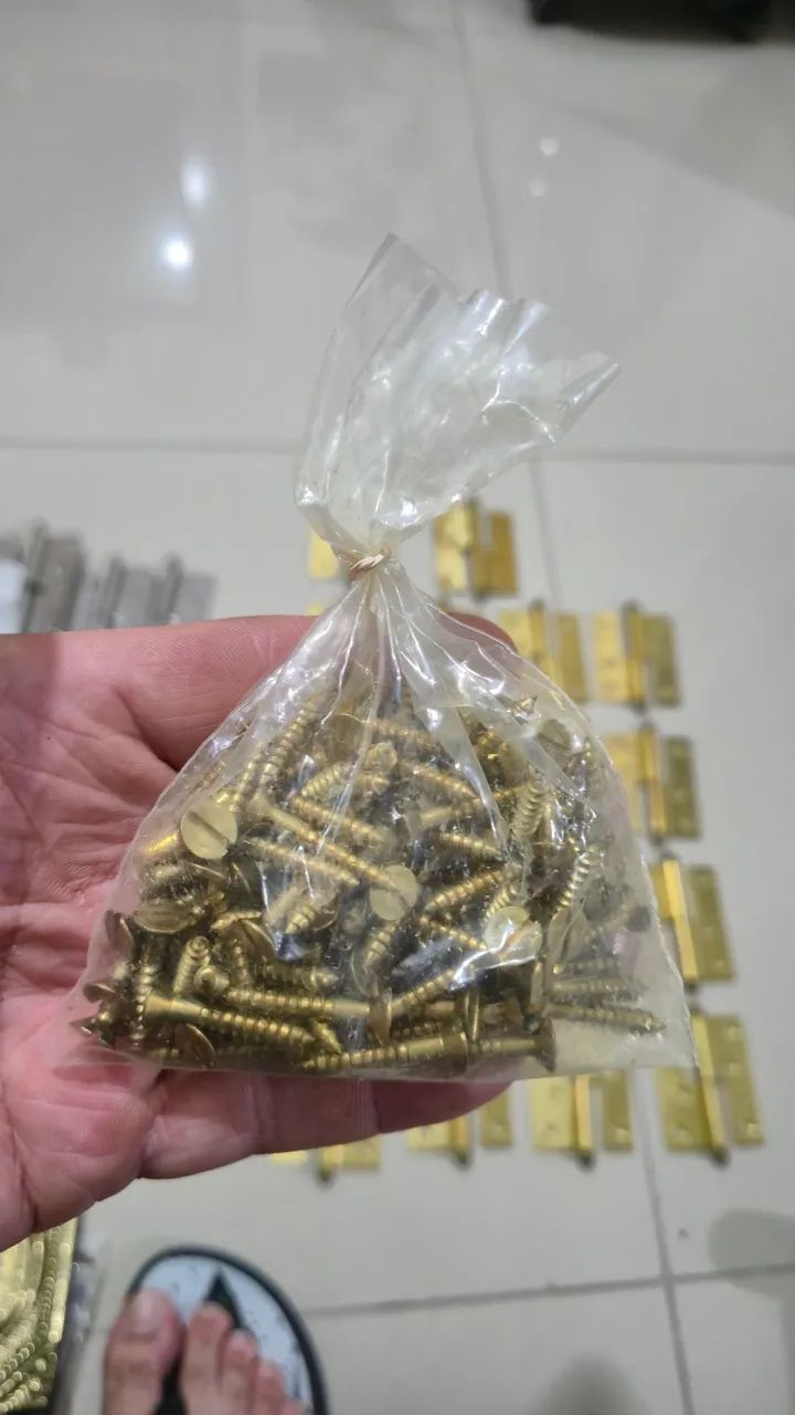 Dobradiças de latão maciço 18unid64209374741378122