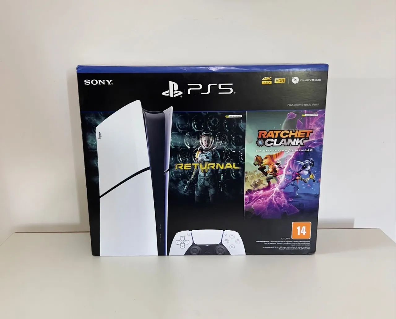 PS5 EDIÇÃO DIGITAL LACRADO 2 JOGOS NOTA FISCAL