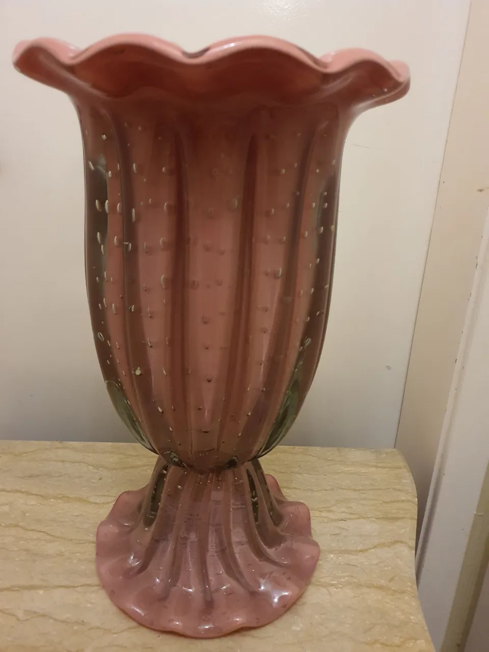 VASO DE CRISTAL DE MURANO