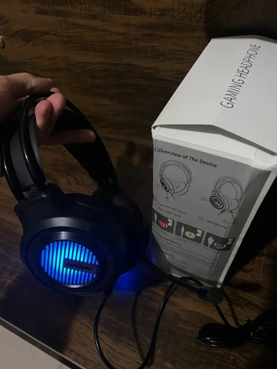 Headset Gamer Hadmai Rgb Novos - Liquidação !