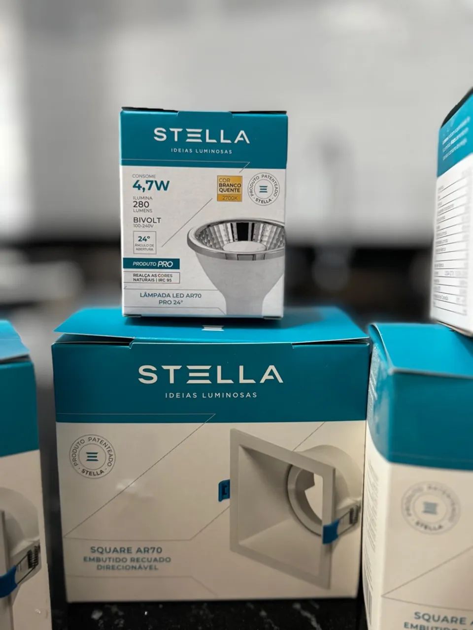 Kit de Iluminação LED para Teto - Embutido Recuado Direcionável AR70 - Stella  - Foto 2
