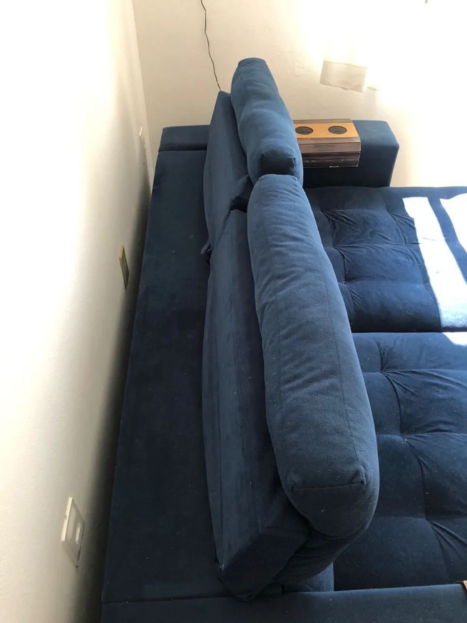 Sofá Retrátil Azul
