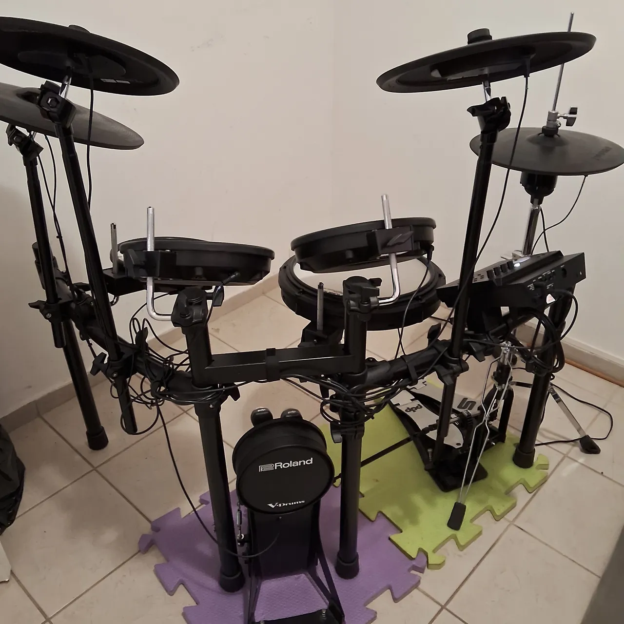 Bateria Eletrônica Roland td17kvx2 +pedal duplo +maquina de hihat