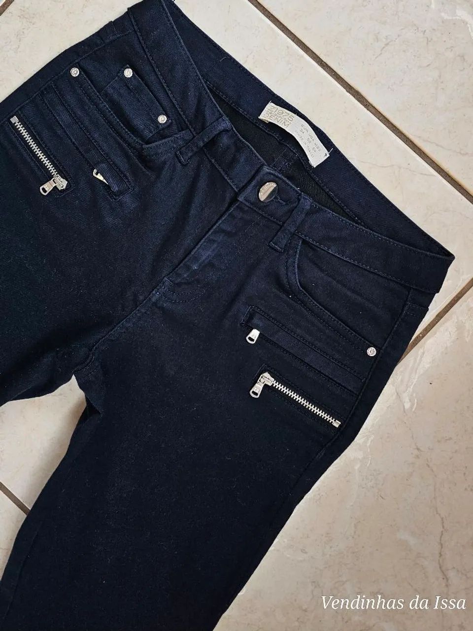 Calça Feminina Zara Basic Dept Denim - Foto 2