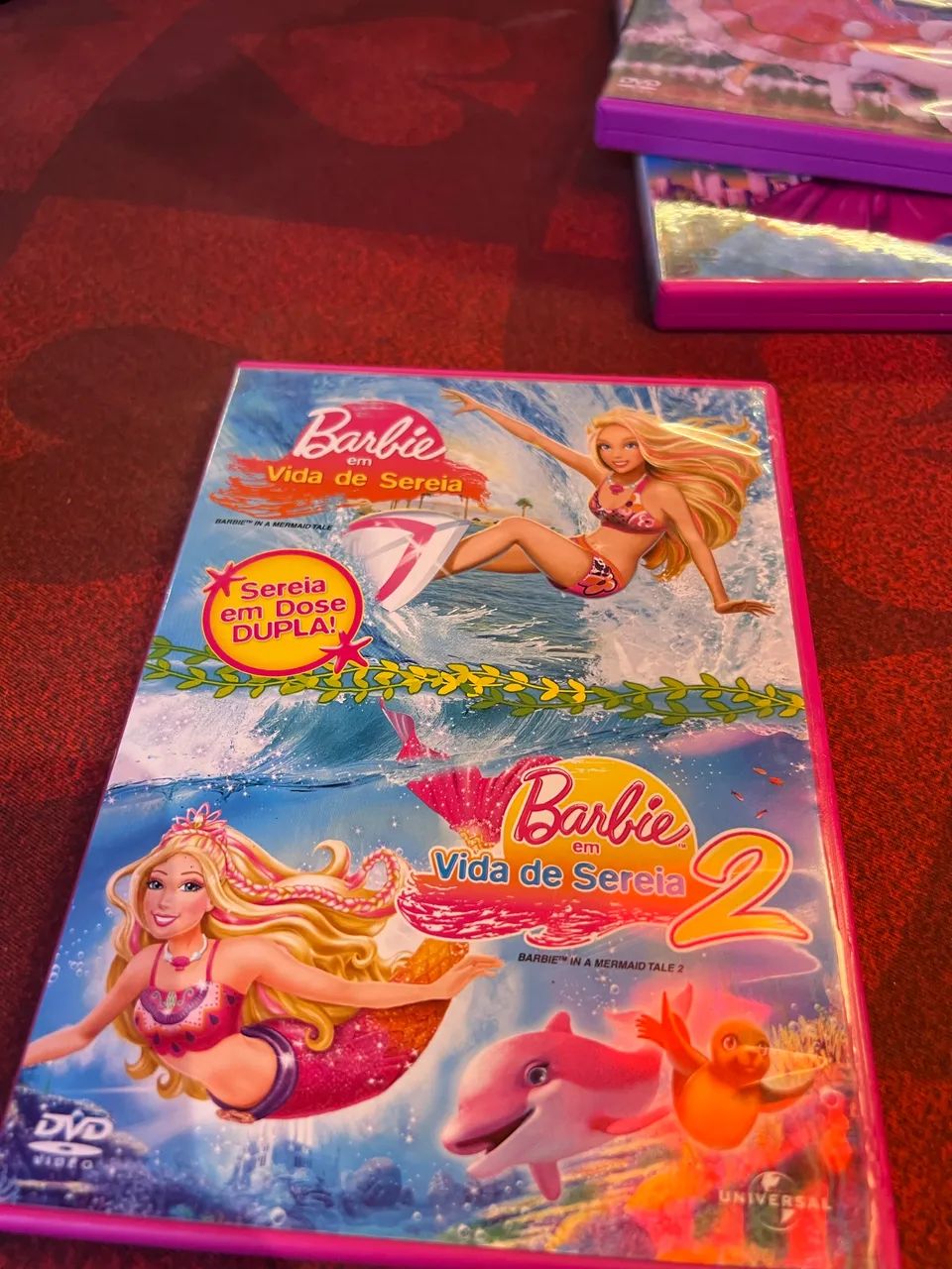Barbie dvd em vida de sereia 1 e 2