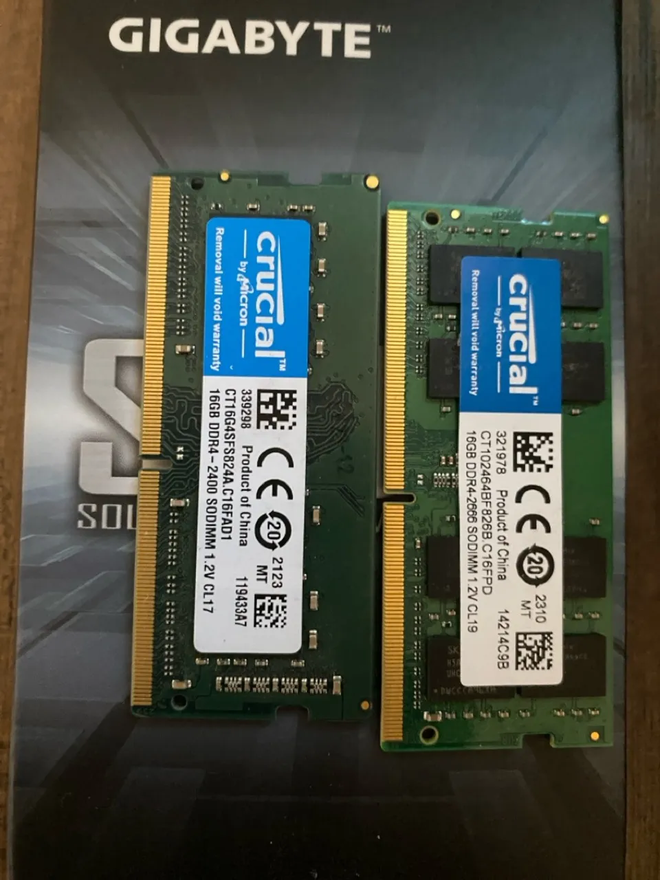 Memória DDR4 16gb Crucial