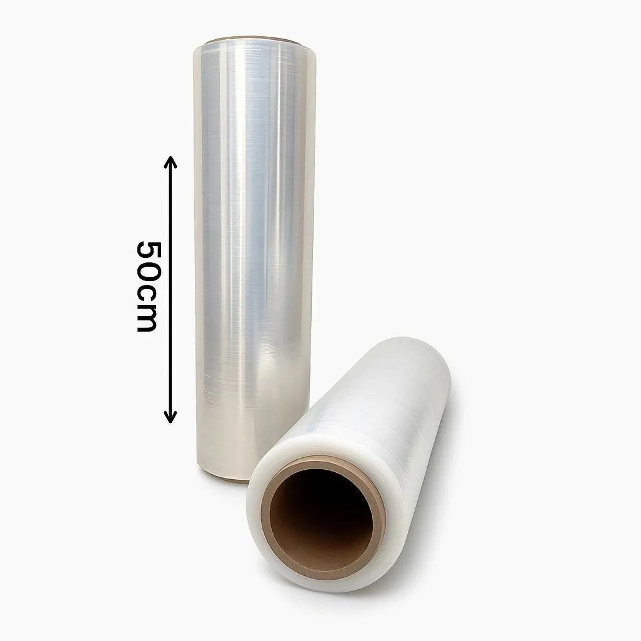 Filme Stretch para embalagem industrial e de envios 50cm x 25Micras Aprox. 450Mt