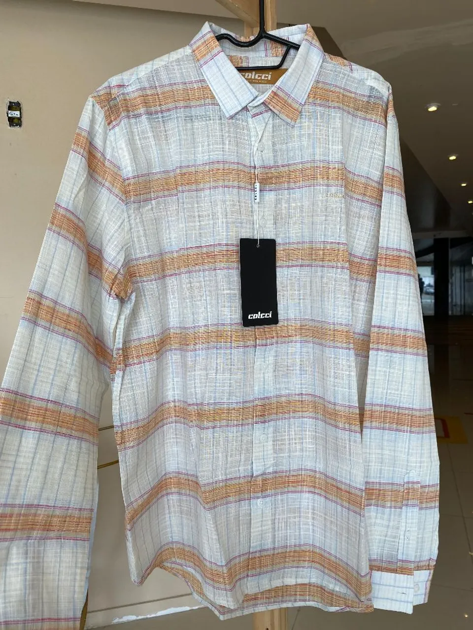 Camisa Colcci Listrada Masculina - Nova
