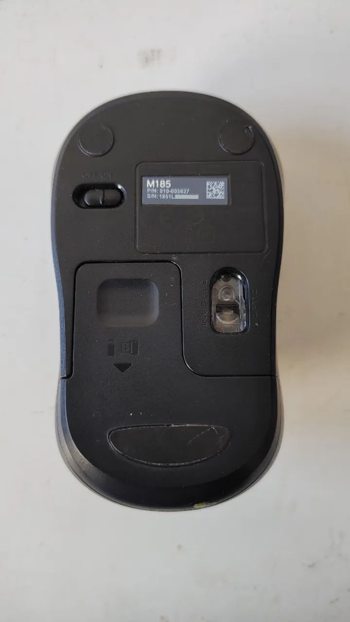 Mouse sem fio Logitech Laser, sensor USB - Azul - Foto 3