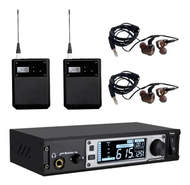 Monitor Dylan Sem Fio UHF DSM600 C/ 2 Bodypack 2 Headphones
