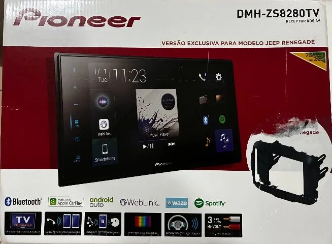 Multimídia Pioneer Dmh ZS8280TV 8 polegadas- Corolla 2017/2018
