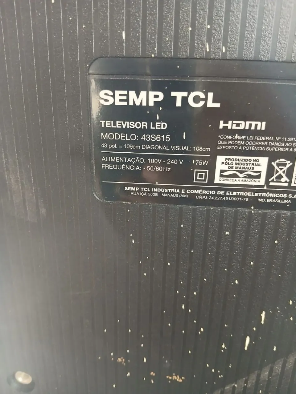 Placa para TV SEMP TCL 43S615