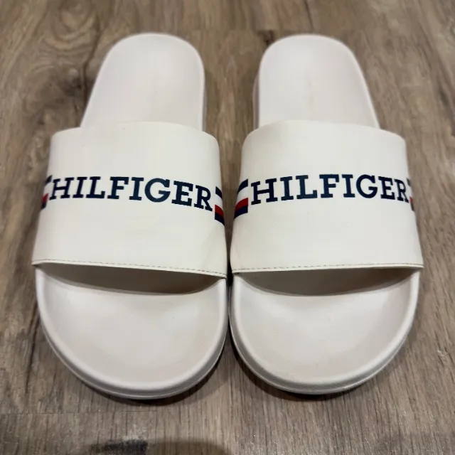 Chinelo Tommy Hilfiger - Sandal Slider - Branca - Tamanho 41 - Original