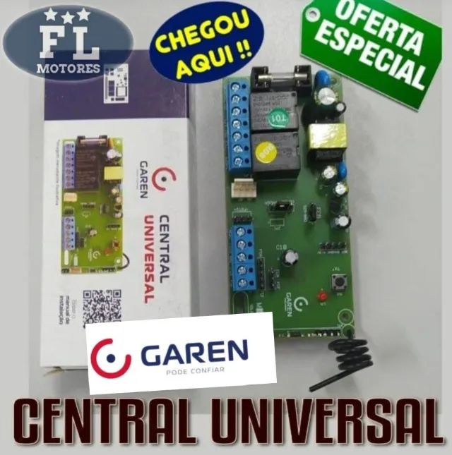 Placa central para motor de portão Automático   