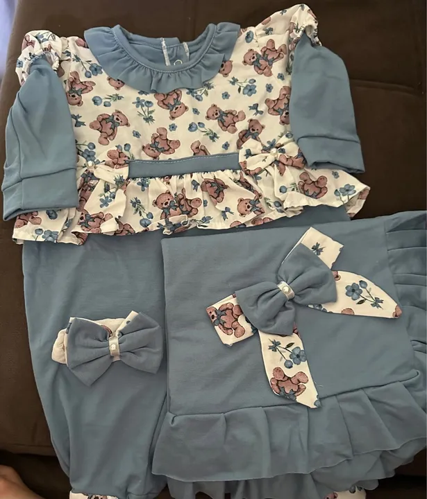 Conjunto de Roupa para Bebê Menina
