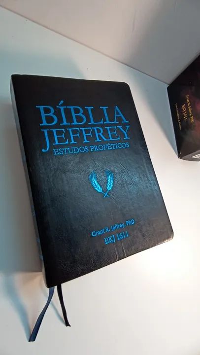 Bíblia Jeffrey - Estudos Proféticos | BKJ 1611 | Azul / Prata