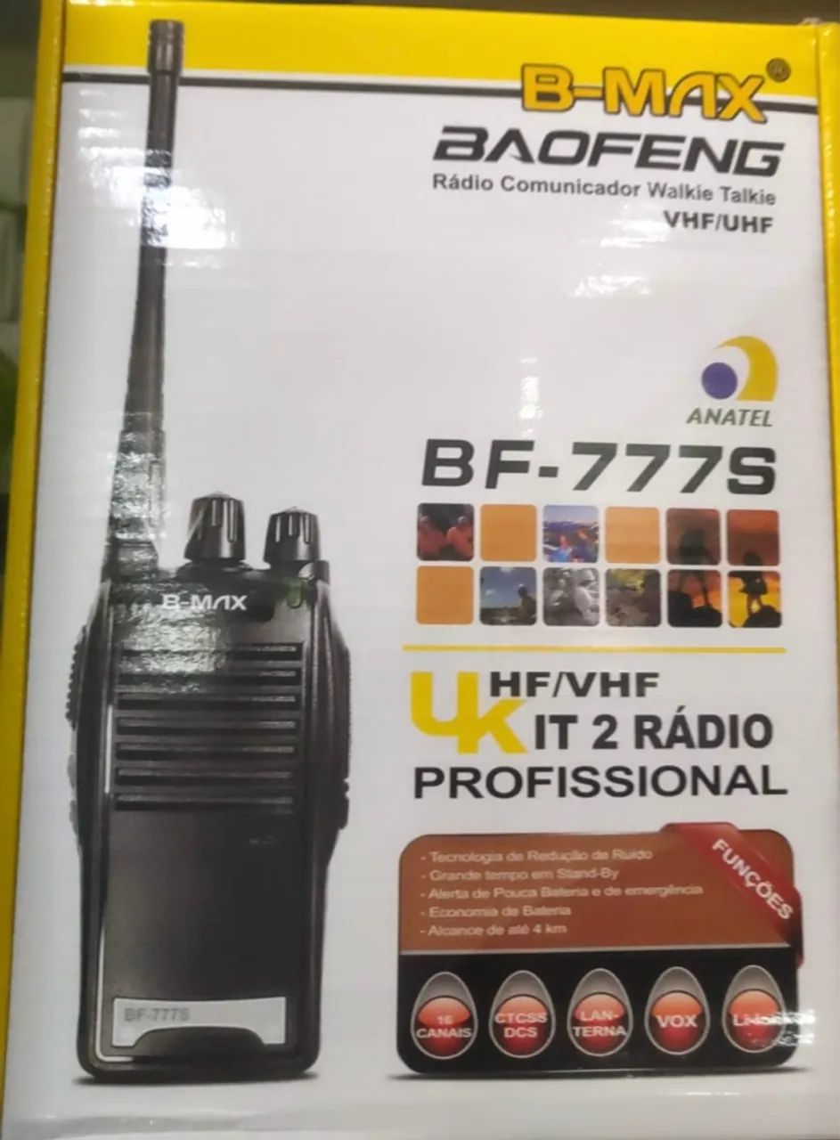 Rádio Comunicador Walkie Talkie Baofeng BF-777S