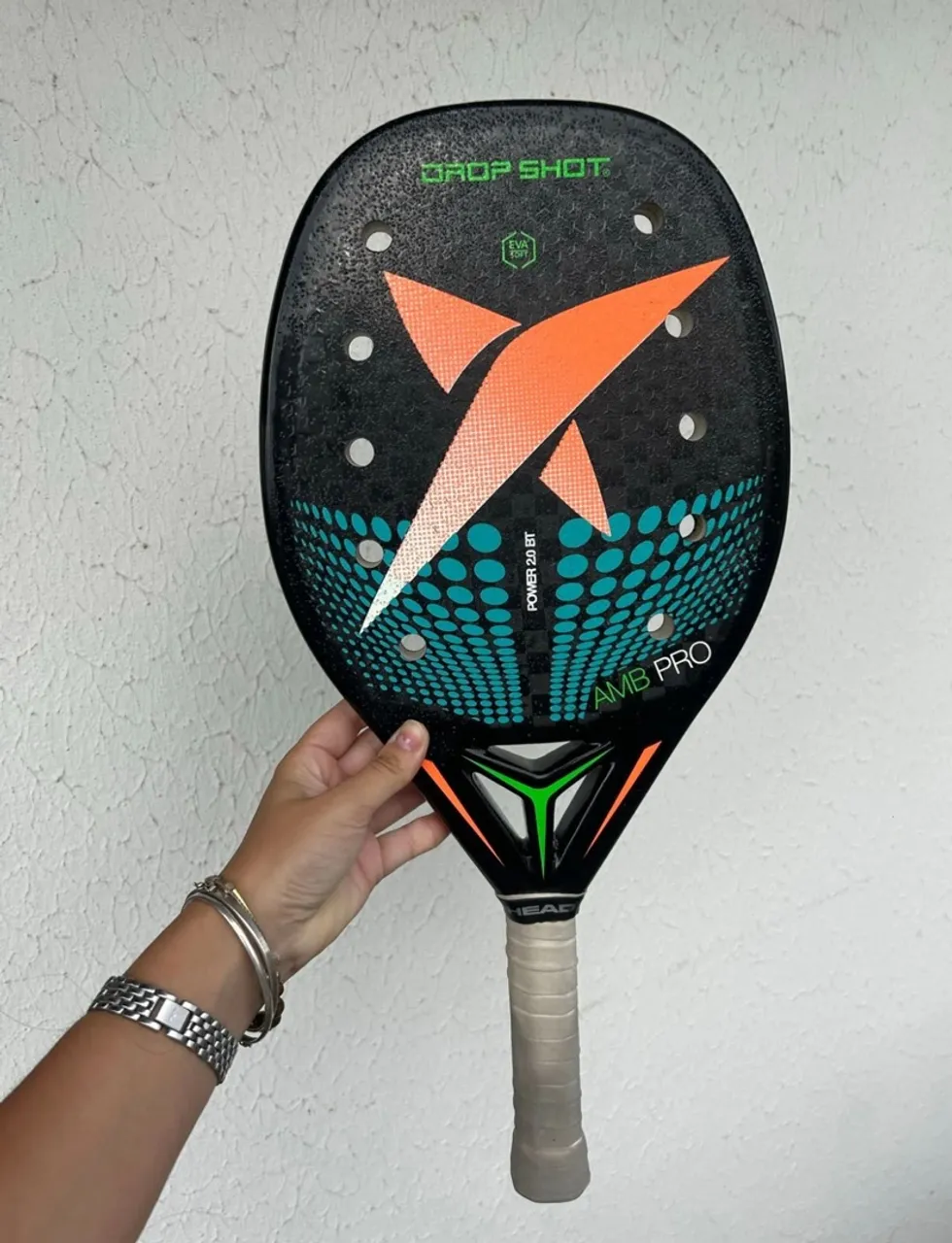raquete de beach tennis drop shot power 2.0 bt