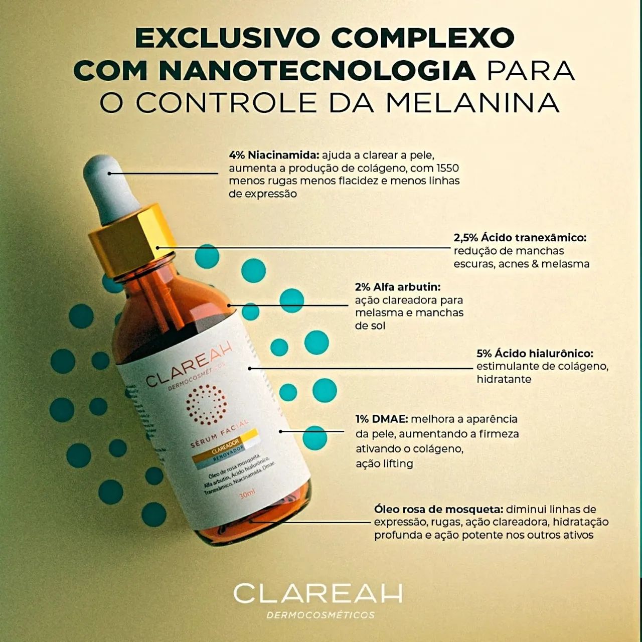 Sérum Clareah - clareia manchas e melasmas  - Foto 2