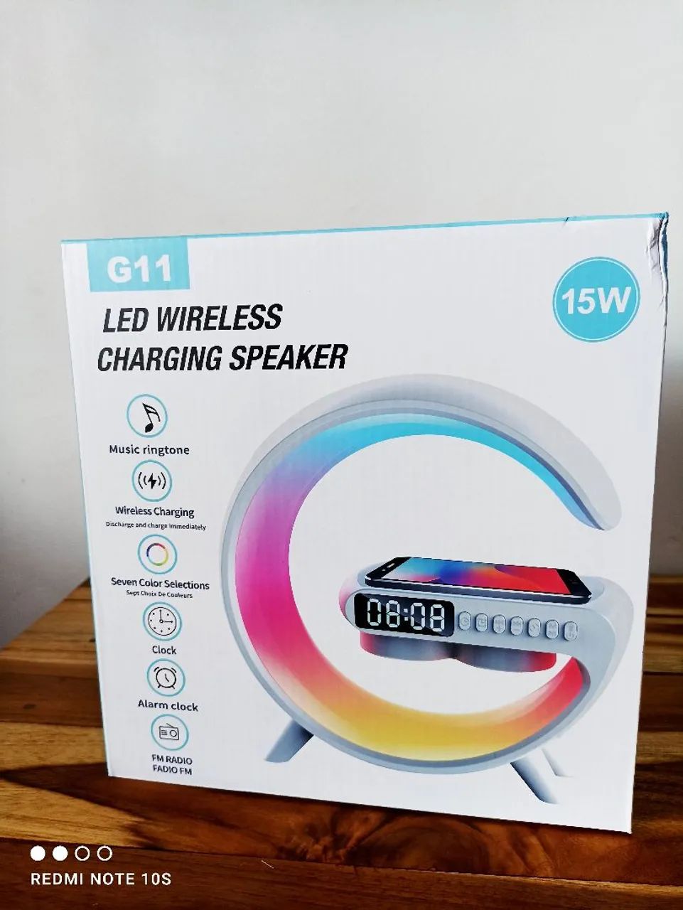 Caixa de Som Bluetooth com Carregador Wireless e Relógio Digital/ SUPER OFERTA  - Foto 5